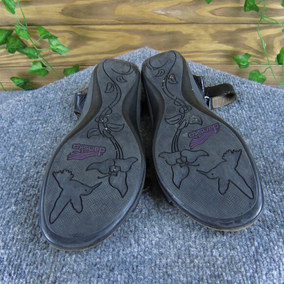 Dansko Women's Jess Ankle Strap Black‎ Patent Leather Sz 39 Medium Used 2025 - Picture 7 of 7